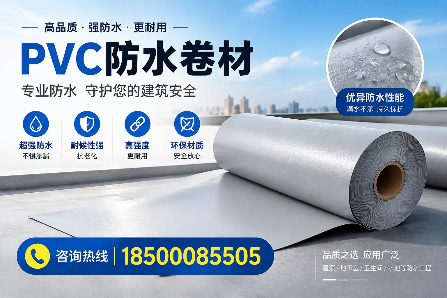 屯昌地区pvc防水卷材的市场现状与发展趋势